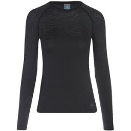 Odlo Camiseta de ropa interior de running Performance Light para mujer negro M