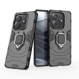 Funda para móvil Max Power Digital Magnética Anillo Silicona Negra Antigolpes para Xiaomi Redmi Note 14 5G