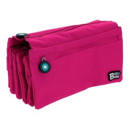 Estuche Escolar Cuádruple Grafoplás Bits and Bobs Magenta Expandible