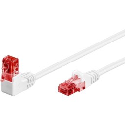 Cable de red Goobay 51521 0,5 m Cat6 U/UTP RJ-45 Blanco y Rojo