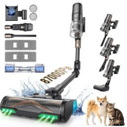 Aspiradora sin Cable Proscenic PU20 680W 87KPa 70 min Fregado Antienredos