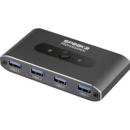 Switch SpeaKa Professional 2 puertos 625 MB/s SP-13710916 con mando cableado