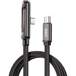 Cable USB C Avizar KBL-SJ02 240W Nylon 1,5 m con soporte integrado