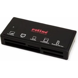 Lector de tarjetas Roline 15.08.6249 USB 3.0 y USB-C multiformato externo