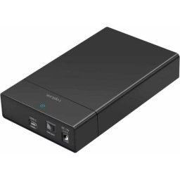 Caja PC LogiLink UA0460 2.5" y 3.5" HDD SSD Plástico Negro con Thunderbolt