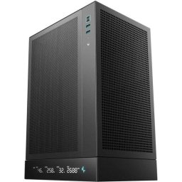 Torre DeepCool CH170 Digital Mini Tower Negra con Display LED y Ventilación Optimizada
