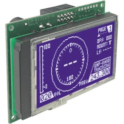 DISPLAY VISIONS LCD KIT129-6 - Módulo gráfico LCD con panel táctil, 128 x 64 píxeles