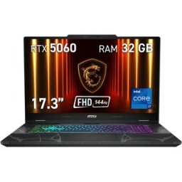 MSI Portátil Gaming Cyborg 17 B13WFKG-238ES, Intel Core i7-13620H, 32GB, 1TB SSD, Nvidia GeForce RTX5060, 17,3", W11. Negro