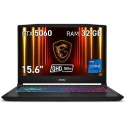 MSI Portátil Gaming Katana 15 HX B14WFK-694ES, Intel Core i7-14650HX, 32GB, 1TB SSD, Nvidia GeForce RTX 5060 8GB, 15,6", W11. Negro