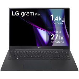 LG Portátil gram Pro 17Z90SP, Intel Core Ultra 7 155H, 32GB, 1TB SSD, Nvidia GeForce RTX 3050 4GB, 17", W11. Negro