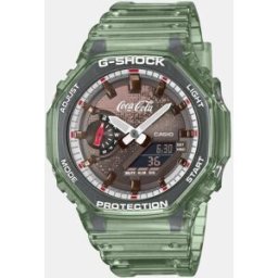 Casio Reloj de hombre G-Shock by Coca Cola GA-2100CC-3AER híbrido de resina. Negro