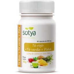Sotya Té Verde + Té Rojo + Piña 60 cápsulas