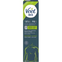 Veet Men Total Pro Crema Depilatoria Pecho y Cuerpo Piel Normal 200 ml