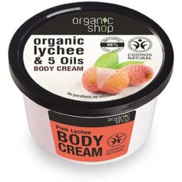 Organic Shop Crema Corporal de Lichi y Aceites Orgánicos 250 ml 250 ml