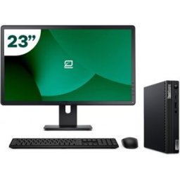 Pack Lenovo M70q Tiny i5 10400T 16GB SSD 512GB + LCD 23" + Tecl y Ratón Inalámbrico + WiFi