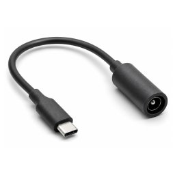 ADAPTADOR USB-C A JACK DE ALIMENTACION 5.5x2.1mm REVERSIBLE