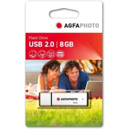 Memoria USB AgfaPhoto 8GB USB 2.0 15MB/s Lectura 5MB/s Escritura Compacta