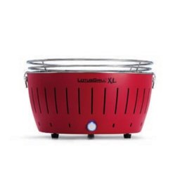 Barbacoa de carbón LotusGrill G435 U RD XL rojo ventilador funda transporte
