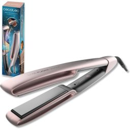 Plancha de Pelo Cerámica Cecotec Lisse Plasma Sensor Black 220ºC Autoapagado Placas Flotantes Negro