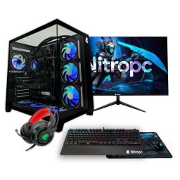 PC Sobremesa Nitropc Pack Extremo Intel Core i5-14400F 32GB 1TB SSD RTX 5060 Windows 11 Monitor 24