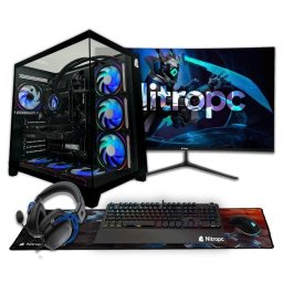 PC Sobremesa Nitropc Pack Extremo AMD Ryzen 7 7800X3D 32GB 2TB SSD RTX 5070 Windows 11 Monitor 27