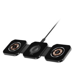 Cargador inalámbrico 3 en 1 Dam Electronics J-M20 MagSafe plegable
