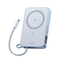 Batería portátil Ugreen PB773 10000mAh USB-C 25W MagSafe Azul