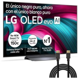 TV LG OLED evo AI OLED55C54LA 55" 4K UltraHD 120Hz Smart TV WebOS Dolby Vision + Cable HDMI 2m