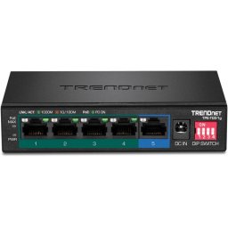 Trendnet TPE-TG51g Switch 1 Puerto RJ-45 Gigabit + 4 Puertos RJ-45 Gigabit PoE+ 60W
