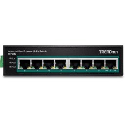Switch Industrial TRENDnet TI-PE80 8 Puertos Fast Ethernet PoE+ IP30
