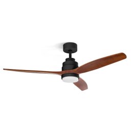 Ufesa Nepal Ventilador de Techo con Luz y Mando a Distancia 132cm 40W Negro/Roble