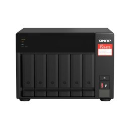 NAS Torre QNAP 8GB DDR4 procesador 8 núcleos KX-U6580 M.2 PCIe 2,5GbE HDMI 4K TVS-675