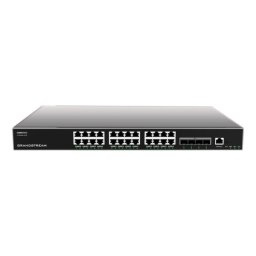 Switch Grandstream GWN7813 24 puertos Gigabit, 4 SFP+, L3, VLAN, PSU redundante rack