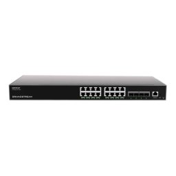 Switch Grandstream GWN7812P 16x GbE 4x SFP+ PoE capacidad de conmutación 128Gbps