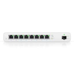Switch Ubiquiti UISP-S-EU 8 Puertos Gigabit PoE 27V 1x SFP Sin Ventilador Blanco
