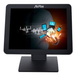 Monitor AVPos 17″ True Flat SXGA Táctil Brillo 400cd/m² VGA Negro Bajo Consumo