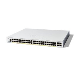 Switch Cisco 48 RJ-45 Gigabit 4 SFP+ Capa L2/L3 QoS Metal Gestionado Blanco
