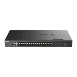 Switch D-Link DXS-3410-32SY 28 SFP+ 4 SFP28 L3 760Gbps Apilable Gestión Avanzada