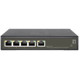 Switch Level One Gigabit 8 puertos metálico sin gestión, compacto y silencioso