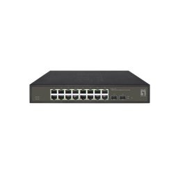 Switch LevelOne GES-2118 Gestionado 16 Puertos Gigabit 2 SFP Rack