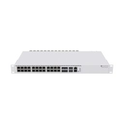 Switch Mikrotik 20 Puertos Gigabit 4 SFP+ Gestionado ACL Montaje en Rack Gris