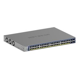 Switch NETGEAR 48x 10G RJ-45 PoE+ 4x SFP+ Rack Gestionado Apilable Alto Rendimiento