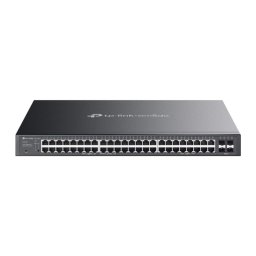 Switch TP-Link 48 puertos Gigabit, 4 SFP, PoE+, L2/L2+, 230W, Rack 1U