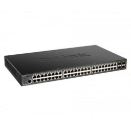 Switch D-Link DGS-1250-52XMP/E 48 Puertos Gigabit PoE+ 4 SFP+ Gestión L2 Redundancia Rack