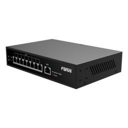 Switch Fanvil PN8 8 Puertos Fast Ethernet Montaje en Rack Apilable Sin Gestión