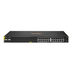 Switch HPE Aruba CX 6100 24G PoE 4SFP+ 370W L3 Gestionado 1U Rack Negro