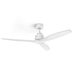 Ventilador de Techo CFTB 3 Aspas de Madera 132cm Luz LED 6 Velocidades Mando a Distancia