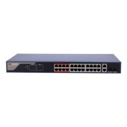 Switch Hikvision DS-3E1326P-EI(B) 24 Puertos PoE+ Fast Ethernet 2 Combo Gigabit Rack 1U