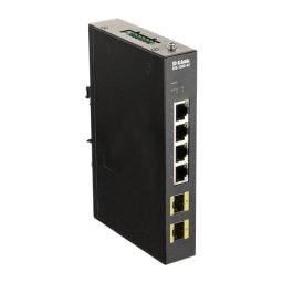 D-Link DIS-100G-06P/M Switch No Administrado 6 Puertos Gigabit PoE+ DIN Rail IP40