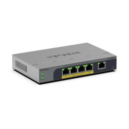 Switch Gigabit No Administrado 5 Puertos RJ-45 con PoE+ Full Duplex y Montaje en Pared/Escritorio
